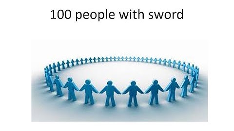 24 Standard Interview Puzzles - 100 PEOPLE WITH SWORD