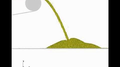 Corn Pile Simulation - Rocky DEM