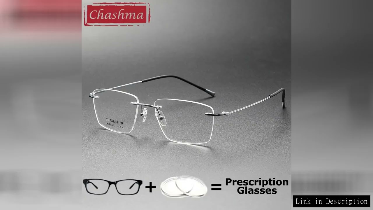 Rimless Pure Titan Optical Prescription Glasses Men Anti Blue Ray Chameleon Multifocal Lenses Recipe