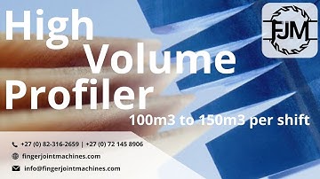 High Volume Profiler | Finger Joint Machines