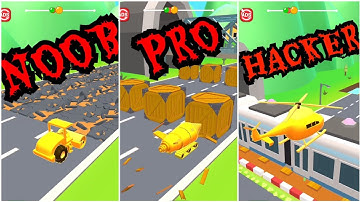 PART 19 NOOB, PRO, HACKER. Shape shifting 2023 Gameplay very cool and gnarly hyper casual game#games