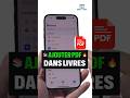 Comment ajouter un PDF dans l’app Livres sur iPhone 📚