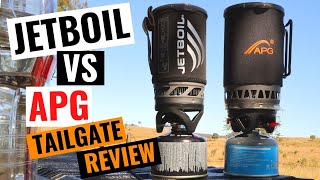 Jetboil FLASH Vs APG Hiking Stove || Tailgate Review || Which One Should You Buy?