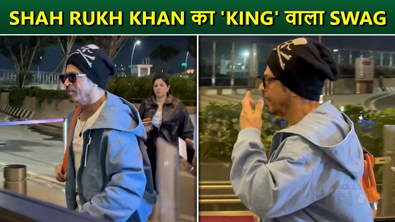 Shah Rukh Khan Spotted At Mumbai Airport After King Announcement!  Swagger Walk and Stylish Look