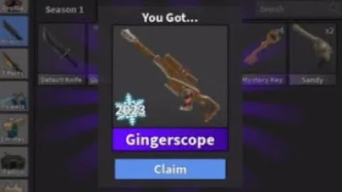 I FINALLY GOT GINGERSCOPE IN MM2!!