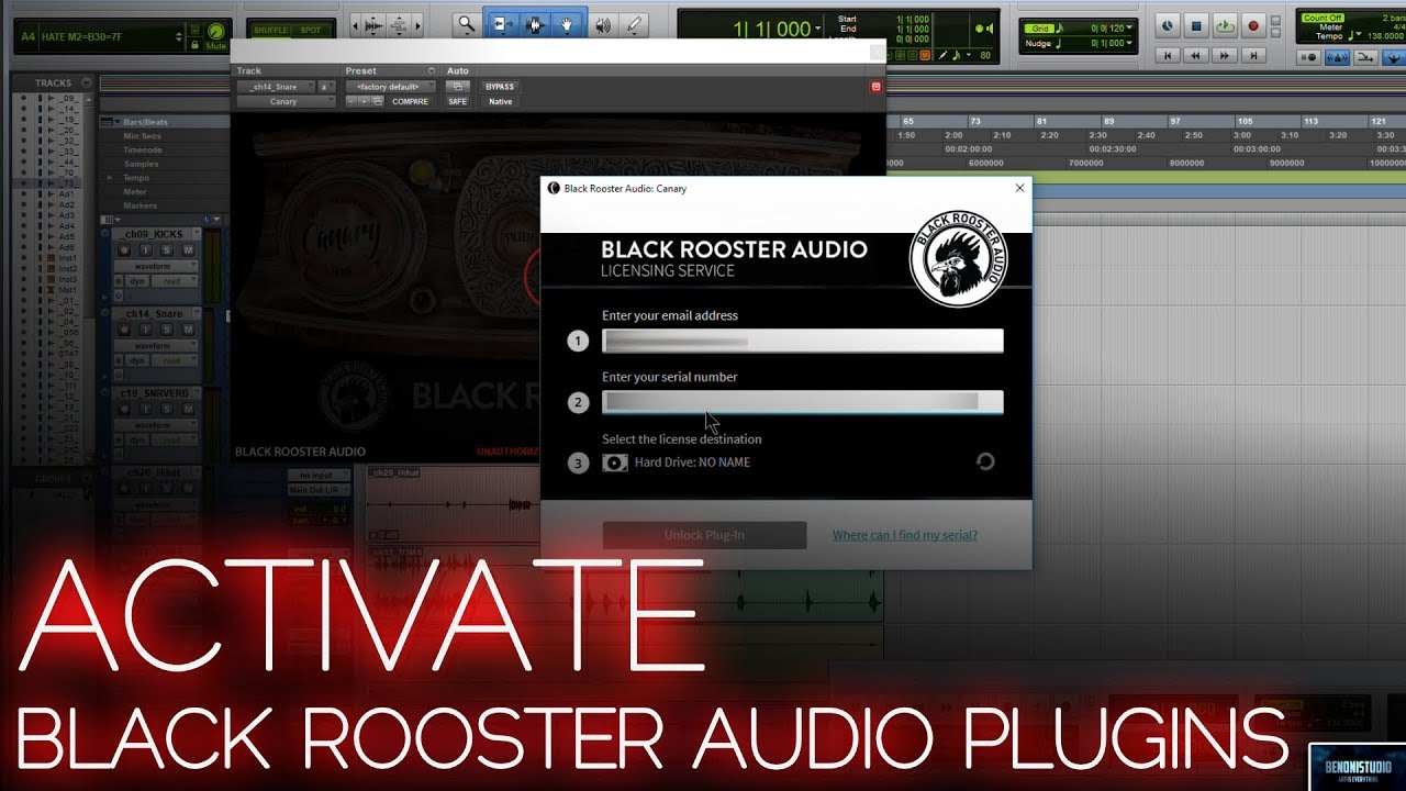 How To Activate Black Rooster Audio Plugins (License Manager)