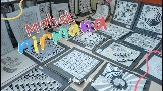 A DAY IN MY LIFE AS A DKV STUDENT : bikin nirmana 3D   nugas di cafe