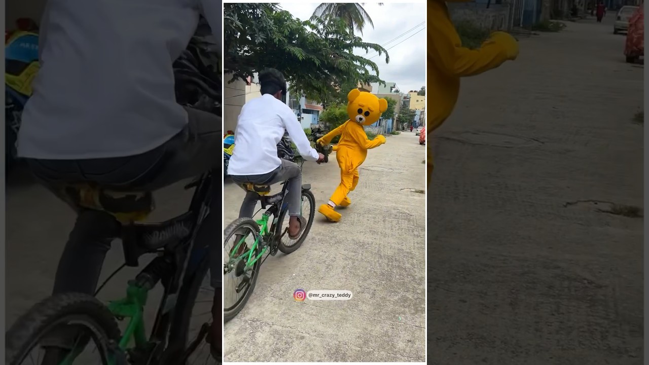 Cycle attack 😰oh no 😂……… 