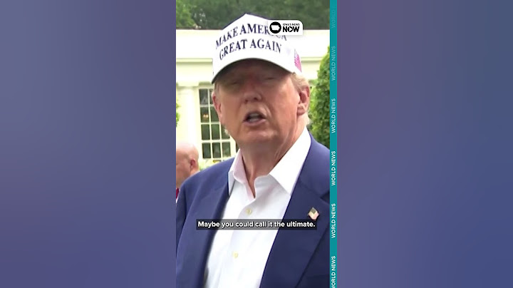 President Trump said he gave Iran the "ultimate ultimatum"