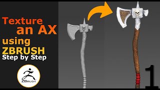 🎨 Poly Painting in ZBrush | Cavity Masks & Painterly Textures for a Battle-Ready Ax [Part 1/2]