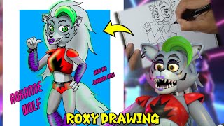Fanart Roxanne Wolf - FNAF Security Breach (Manual&Digital Drawing)