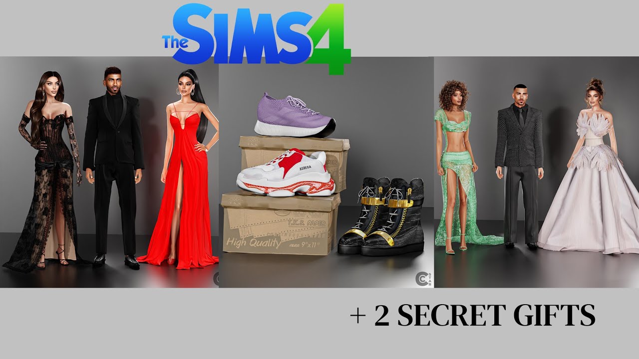 DECEMBER 2025 CC HAUL | Sims 4 CAS Review – Dresses, Suits & Shoes (Alpha CC)