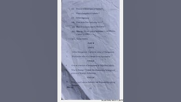 B.B.A principle of management exam paper Mohanlal sukhadia University (M.L.S.U university)