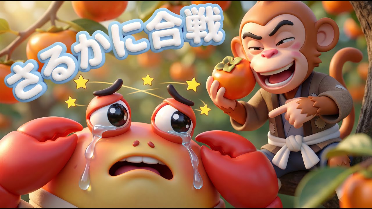 さるとかにの動画