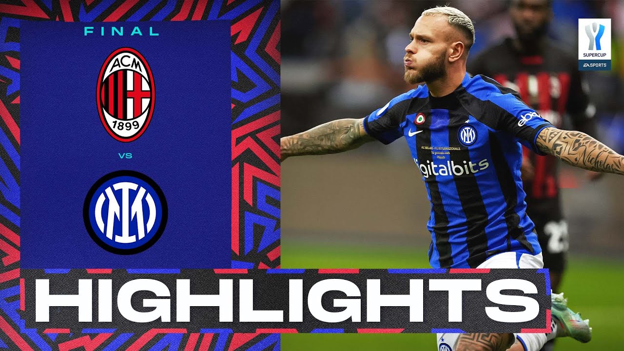 benzin Rundt om barm Milan-Inter 0-3 | Inter triumph in Riyadh! Goals & Highlights | EA Sports  Supercup 2023 - YouTube