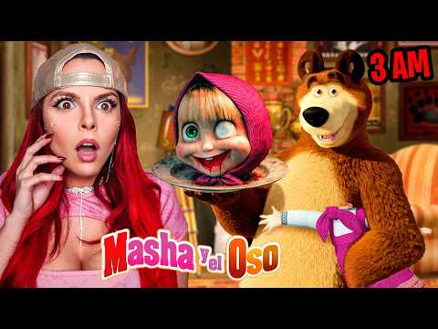 Descubro que la APP de MASHA y el OSO CAMBIA a las 3:00 AM😰❌ *OSO lastima a MASHA*☠️