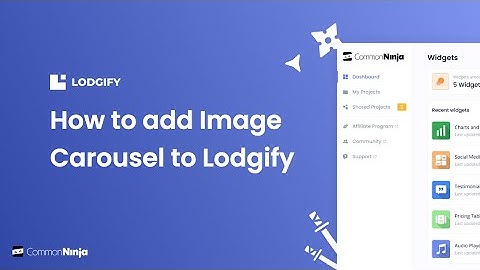 How to add an Image Carousel to Lodgify