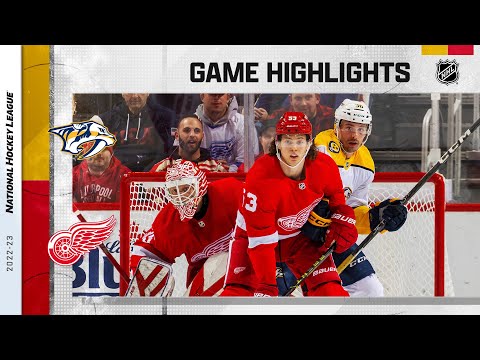 Red wings @ nashville predators 11/23 | nhl highlights 2022