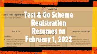 Test & Go Scheme is Back! (Entering Thailand under new Thailand Pass)