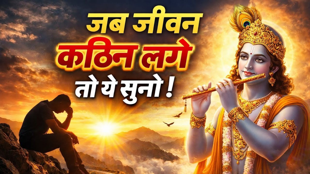 जब जीवन कठिन लगे तो ये सुनो | श्री कृष्ण का अमर संदेश | Bhagavad Gita Inspiration🙏🏻🙏🏻🙏🏻🙏🏻