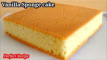 Vanilla Sponge Cake | How to make perfect sponge cake | easy cooking with das