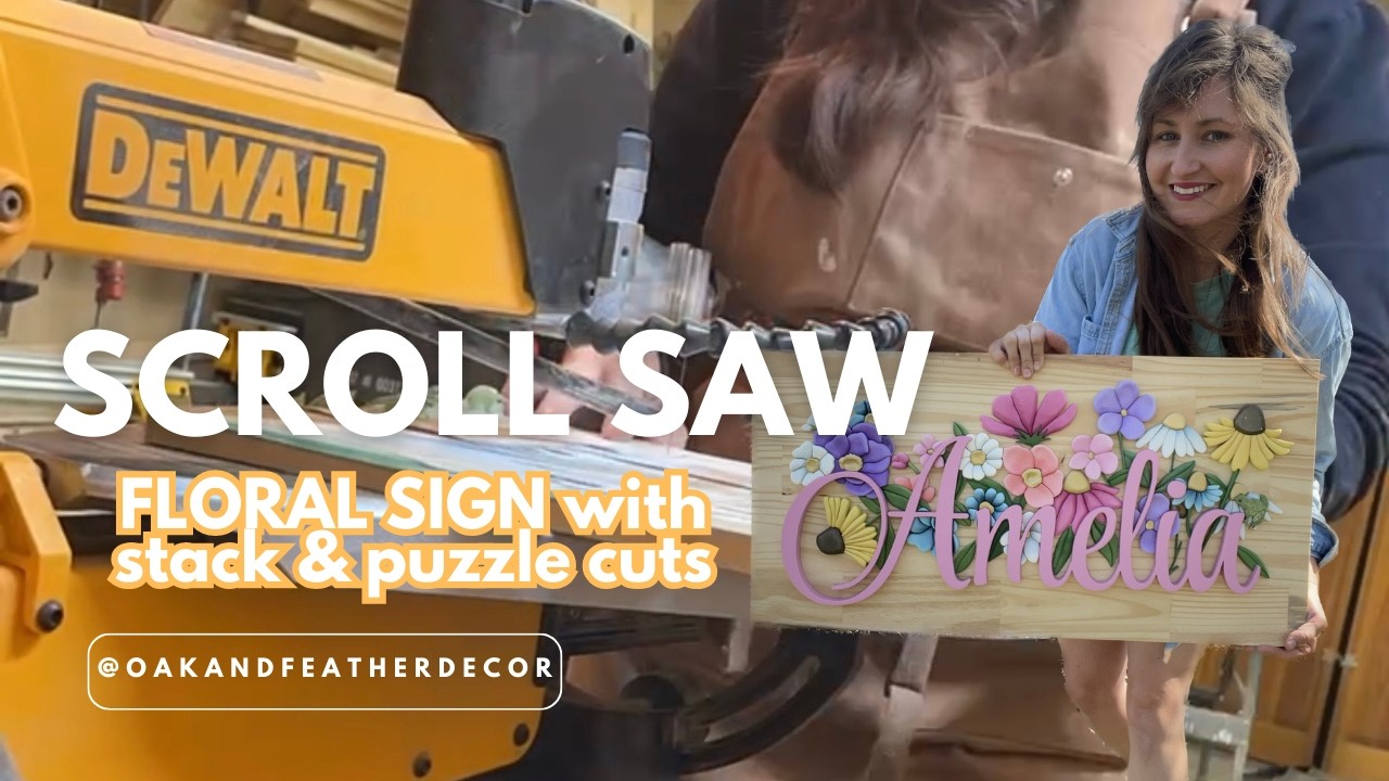 Пильный станок: Цветочная вывеска с вырезами STACK & PUZZLE ЧАСТЬ 1