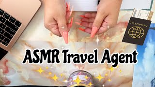 ASMR | Travel Agent || soft spoken, keyboard typing, counting money, sorting papers, pens  🌍🧳 screenshot 3