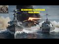 World of Warships - Da Barbiano destroys Friedsland - Artillery Combat