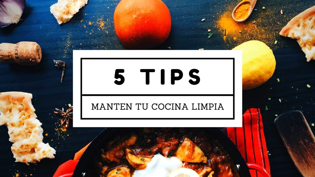 5 TIPS PARA MANTENER TU COCINA LIMPIA MIENTRAS COCINAS
