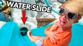 The BIGGEST Cardboard WATER SLIDE Challenge!
