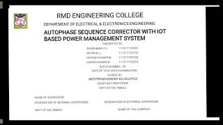 Auto phase sequence corrector with iot base power management system