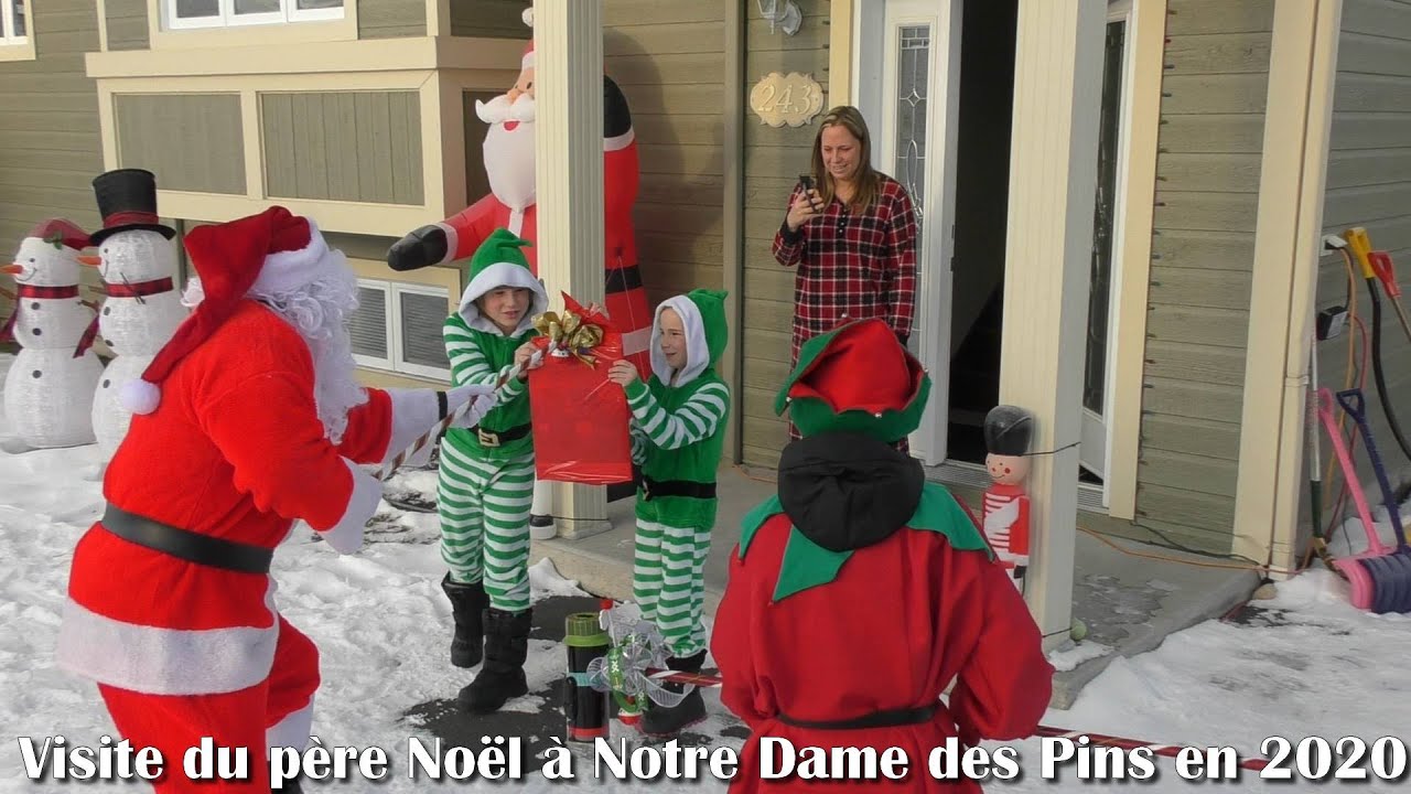 Normand Delessard Presente La Visite Du Pere Noel A Notre Dame Des Pins Enbeauce Com