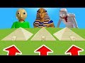 Minecraft PE : DO NOT CHOOSE THE WRONG PYRAMID! (Baldi's Basics, Pharaoh & SCP-096)