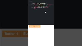 Group Button | HTML CSS #Shorts