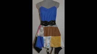Patchwork Dress #diy #easy #simple #stepbystep #beginnerfriendly #top #dress #patchwork