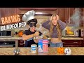 BAKING A CAKE WHILE BLINDFOLDED🎂😬**goes terribly wrong**