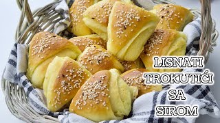 Lisnati trokutići sa sirom kao KUPUS KIFLE! • ReciPeci Sandre Gašparić