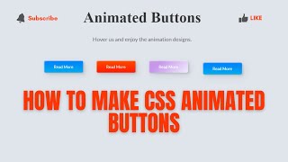 CSS Animation Buttons | CSS Hover Effects on Buttons | Using HTML & CSS | @coderhanzala