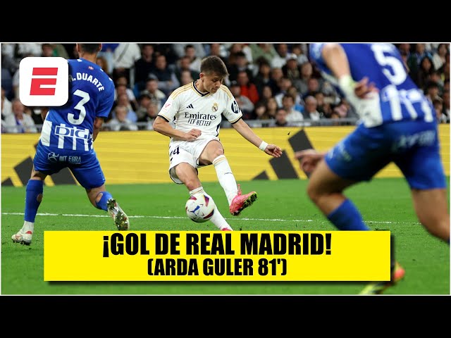 ARDA GULER se unió a la fiesta del REAL MADRID y pone el 5-0 vs ALAVÉS con un golazo | La Liga