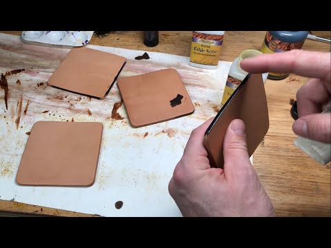 Painting vs Dyeing Leather Edges 