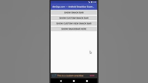 android snackbar example new