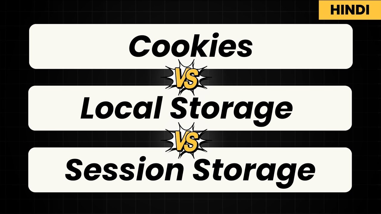 Local Storage vs Session Storage vs Cookies | JavaScript Browser ...