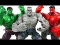 Marvel super transform Gray Hulk vs Red Hulk vs Hulk: Spider Man, Iron Man appeared! - DuDuPopTOY