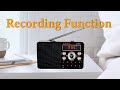 X.ata d318bt  how to use multifunctional radio for recording