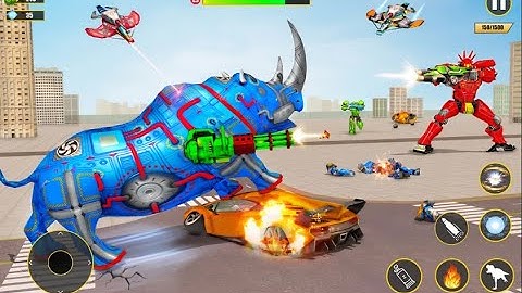 Rhino Robot Transport Game 3D Frentech Entertainment New Robot Game 2022 Gameplay #1