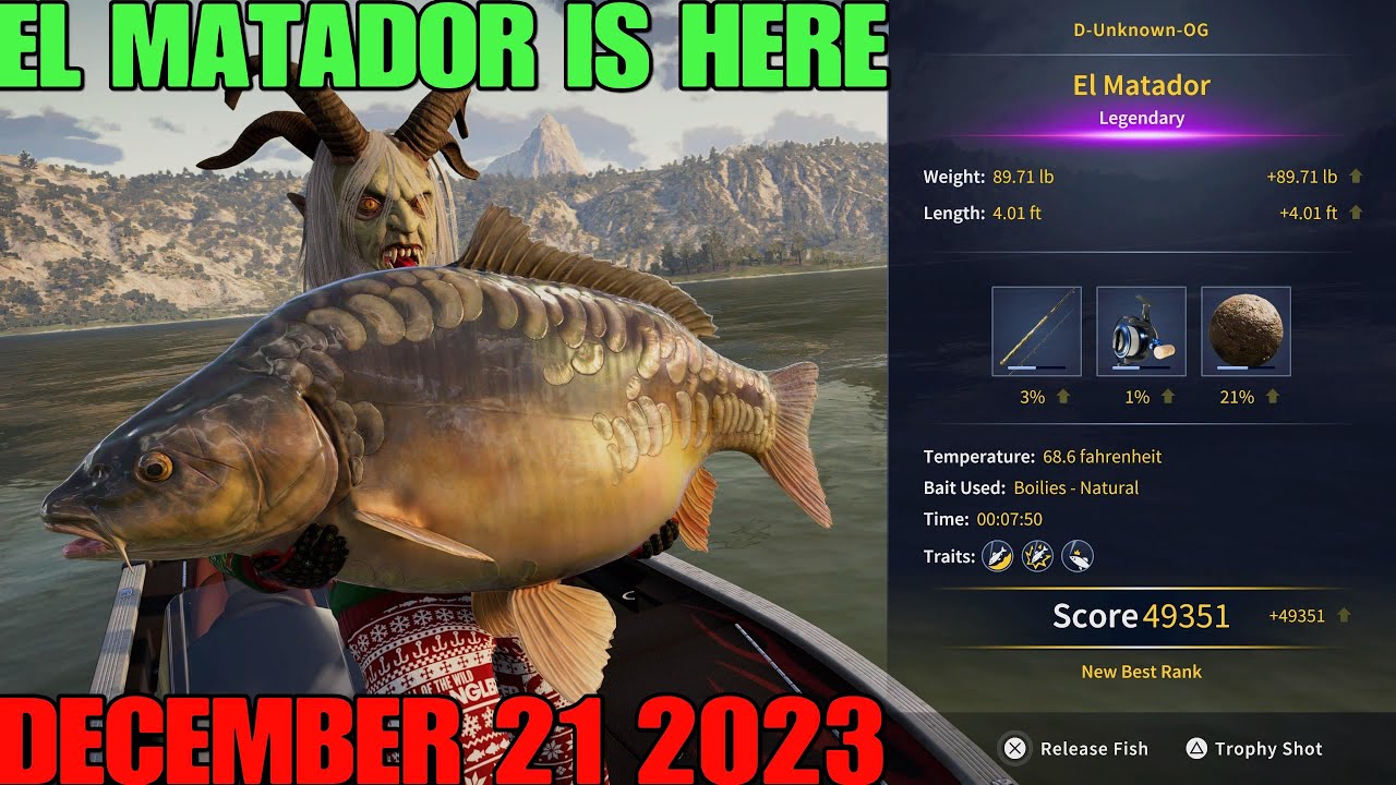 El Matador Spains New Legendary Fish - 12/21/23 - Location And More - Call  Of The Wild : The Angler 