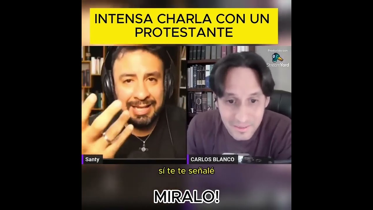 Dialogo fuerte entre Santiago Alarcon vs. Protestante. Fue una conversación difícil.