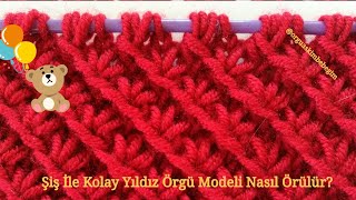 Şiş İle Yıldız Örgü Modeli Yapımı