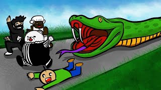 วิ่งหนีงูยักษ์ - Escape A Giant Snake Obby Roblox