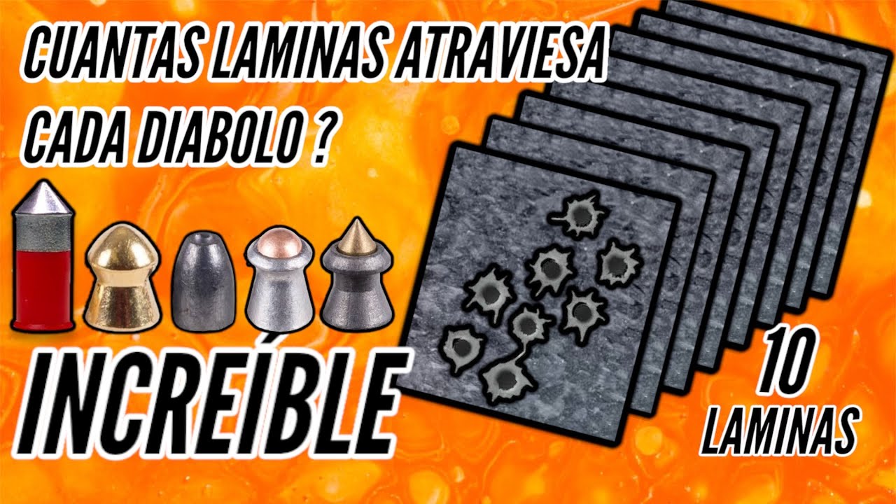 Mira cuál diabolo penetro más laminas ‼️pruebas de penetracion rifle pcp lámina de acero galvanizado